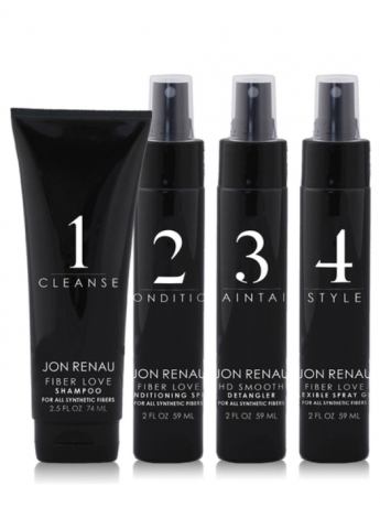 Jon Renau 5 Piece Synthetic Travel Size Kit